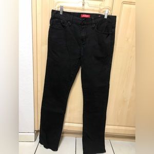 GUESS Mens slim straight Del Mar Fit 31x32 black jeans